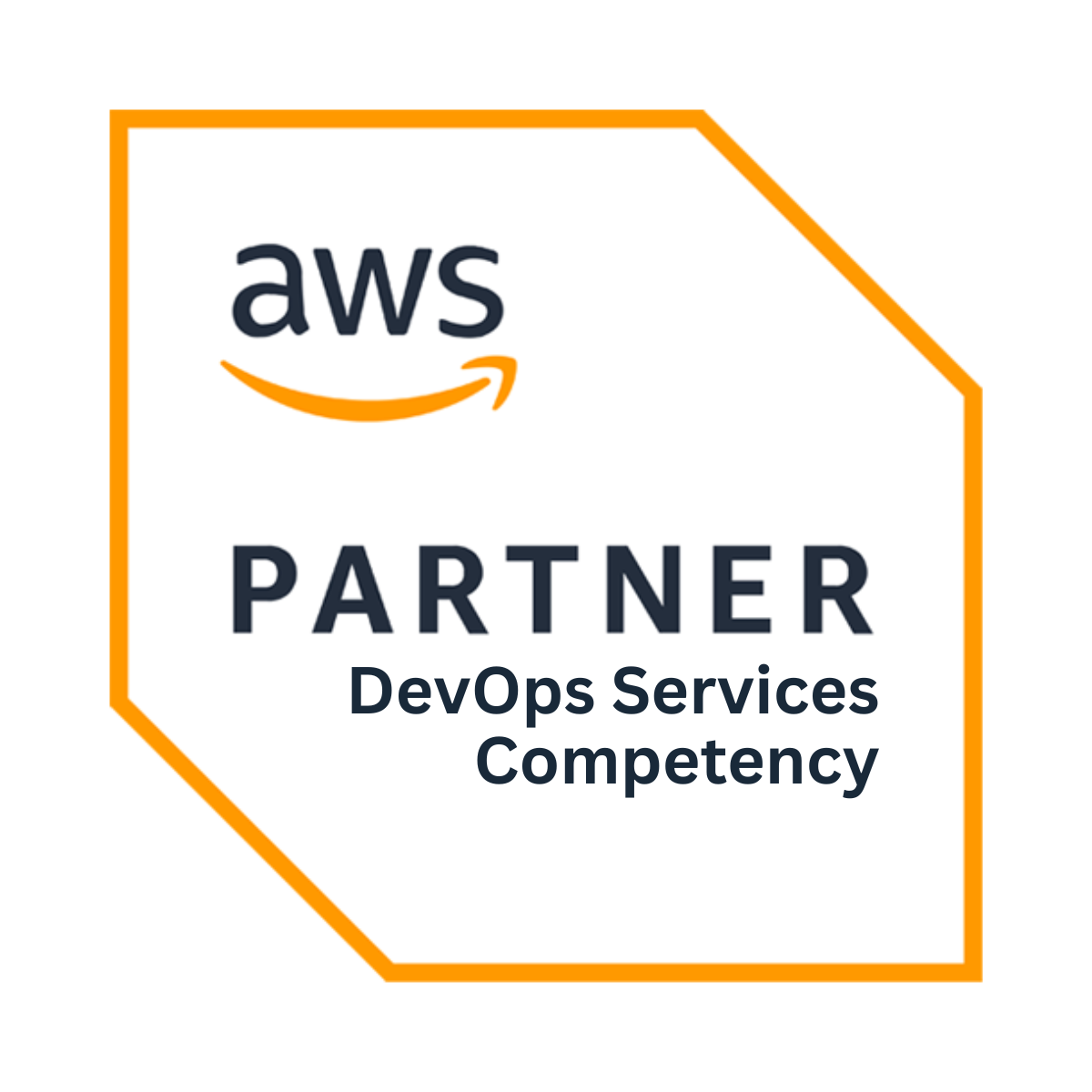 AWS Partner Certification for devops services competency is represented by this graphic.