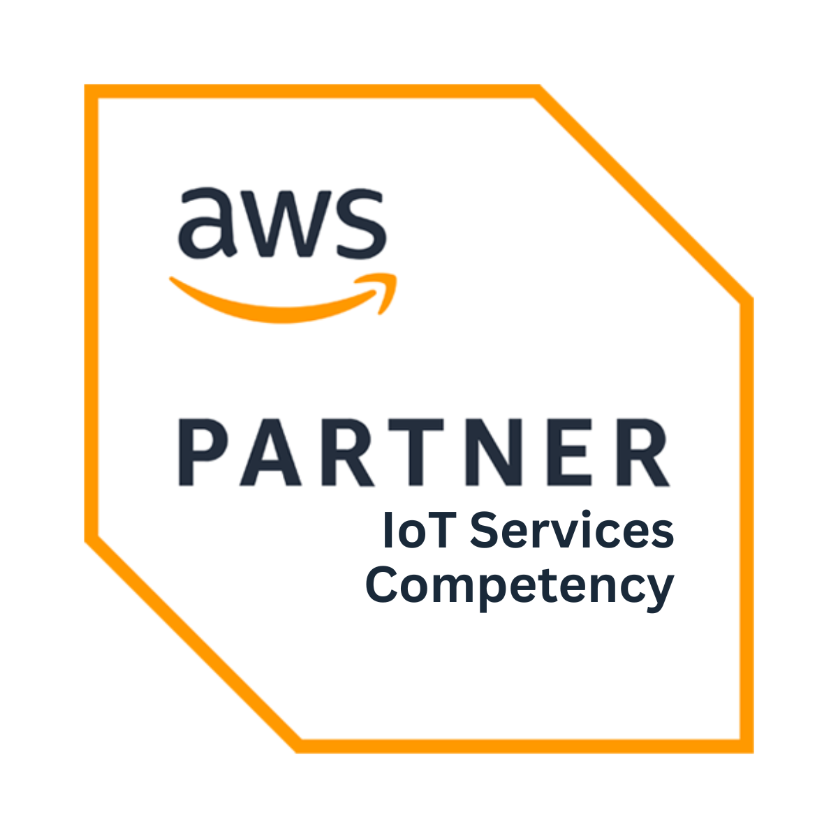 This picture is showing the AWS Partner Certification for iot services competency.